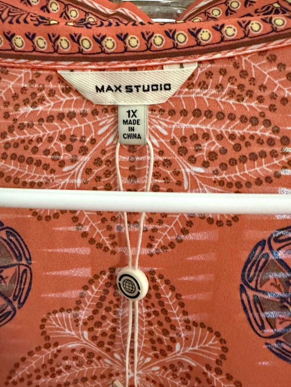 Maeve Orange Printed Kimono Cover-Up by Anthropologie - Picture 4 of 6